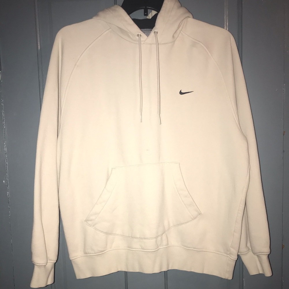 Cream Nike hoodie